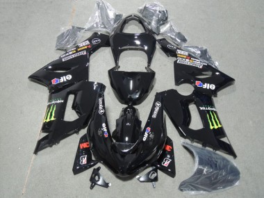 3M Touch4 Monster Noir 05-06 Kawasaki ZX6R Carénages Moto