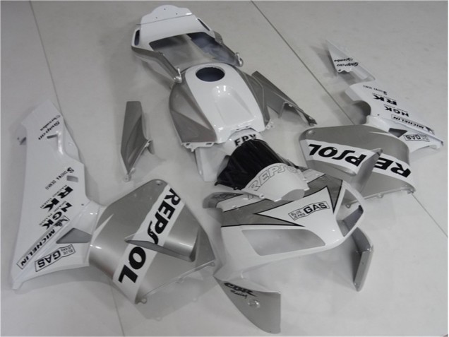 Argent Blanc Noir Repsol 03-04 Honda CBR600RR Carénages Moto Argent Blanc Noir Repsol 03-04 Honda CBR600RR Carénages Moto