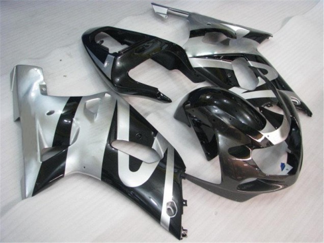 Argent Noir 01-03 Suzuki GSXR 600/750 Carénage Moto Argent Noir 01-03 Suzuki GSXR 600/750 Carénage Moto