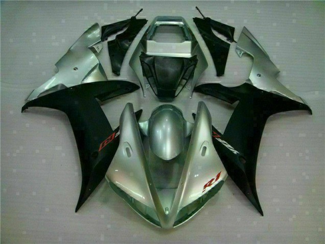 Argent Noir 02-03 Yamaha YZF R1 Carénages Moto