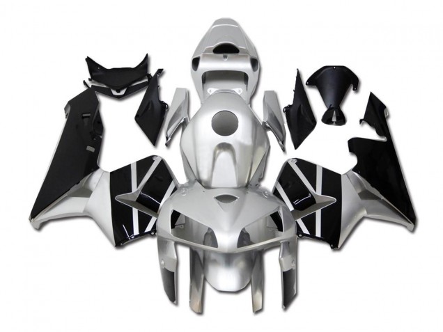Argent Noir 05-06 Honda CBR600RR Carénage Moto Argent Noir 05-06 Honda CBR600RR Carénage Moto