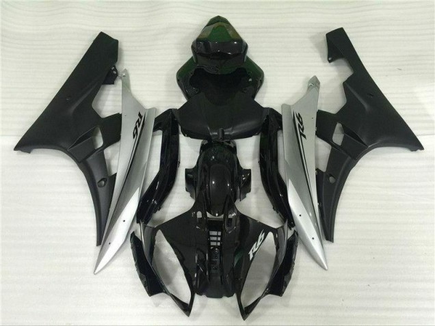 Argent Noir 06-07 Yamaha YZF R6 Carénage Moto Argent Noir 06-07 Yamaha YZF R6 Carénage Moto