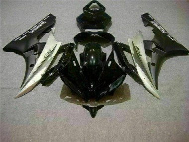 Argent Noir 06-07 Yamaha YZF R6 Carrosserie Moto