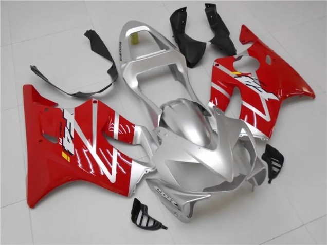 Argent Rouge 01-03 Honda CBR600 F4i Carénage Moto Argent Rouge 01-03 Honda CBR600 F4i Carénage Moto