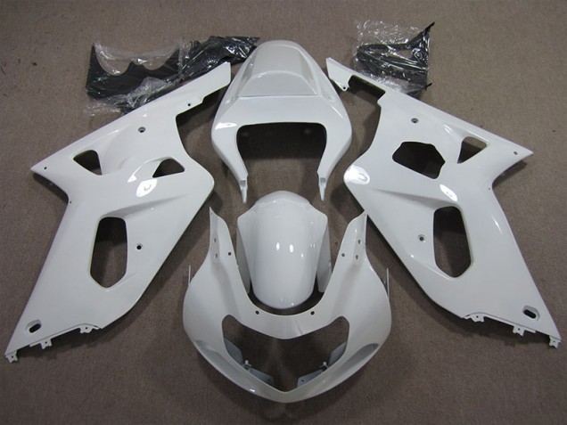 Blanc 01-03 Suzuki GSXR 600 Carénage Moto Blanc 01-03 Suzuki GSXR 600 Carénage Moto