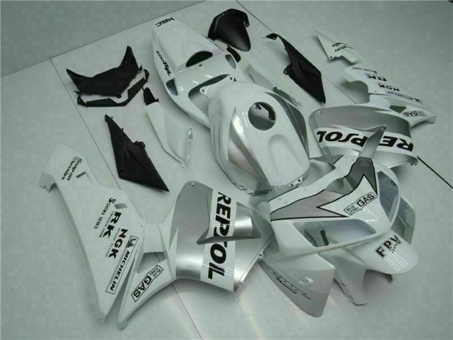 Blanc 05-06 Honda CBR600RR Carénages Moto de Rechange Blanc 05-06 Honda CBR600RR Carénages Moto de Rechange