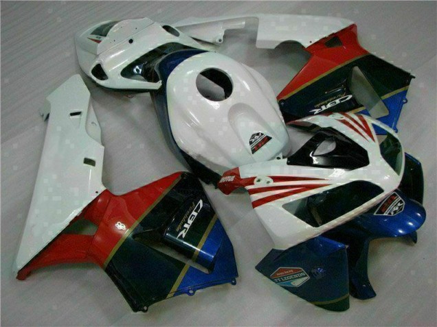 Blanc 05-06 Honda CBR600RR Kit Carénages Motos Blanc 05-06 Honda CBR600RR Kit Carénages Motos