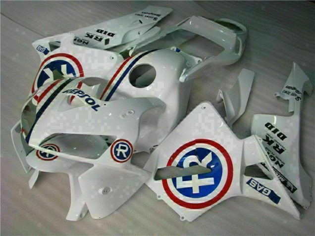 Blanc 05-06 Honda CBR600RR Kit Carénages Motos & Plastique Blanc 05-06 Honda CBR600RR Kit Carénages Motos & Plastique