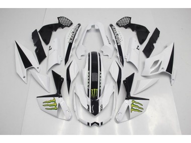 Blanc 07-09 Kawasaki Z1000 Carénage Moto