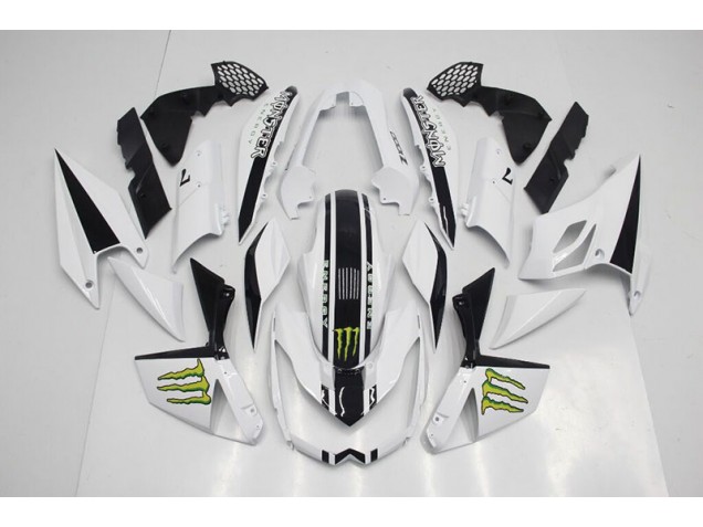 Blanc 07-09 Kawasaki Z1000 Carénage Moto Blanc 07-09 Kawasaki Z1000 Carénage Moto