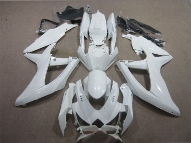 Blanc 08-10 Suzuki GSXR 600 Carénage Moto