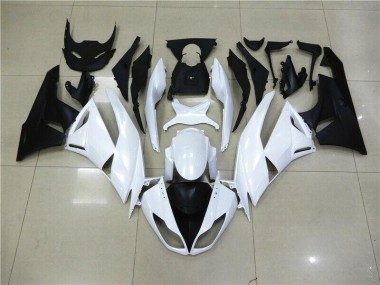 Blanc 09-12 Kawasaki ZX6R Carénage Moto