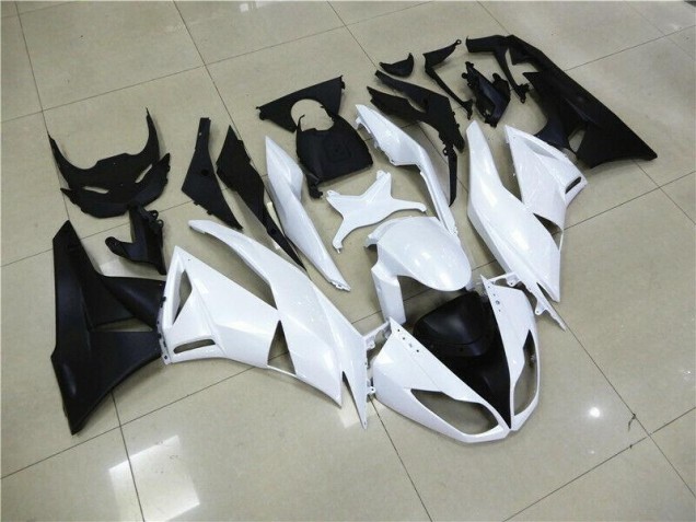 Blanc 09-12 Kawasaki ZX6R Carénage Moto Blanc 09-12 Kawasaki ZX6R Carénage Moto