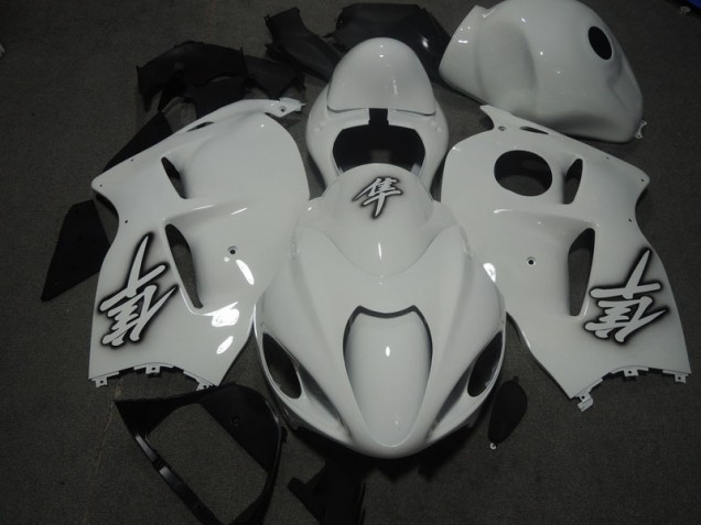 Blanc 96-07 Suzuki GSXR 1300 Hayabusa Carrosserie Moto Blanc 96-07 Suzuki GSXR 1300 Hayabusa Carrosserie Moto