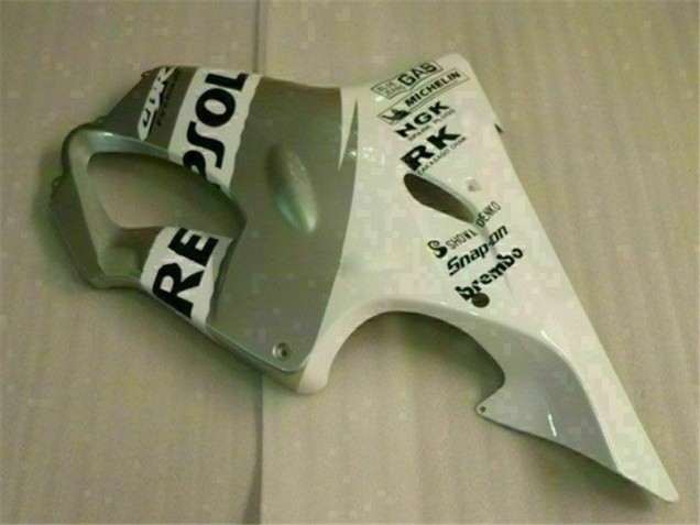 Blanc Argent 01-03 Honda CBR600 F4i Carénage Moto Blanc Argent 01-03 Honda CBR600 F4i Carénage Moto