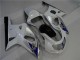 Blanc Argent 01-03 Suzuki GSXR 600/750 Carénage Moto Blanc Argent 01-03 Suzuki GSXR 600/750 Carénage Moto