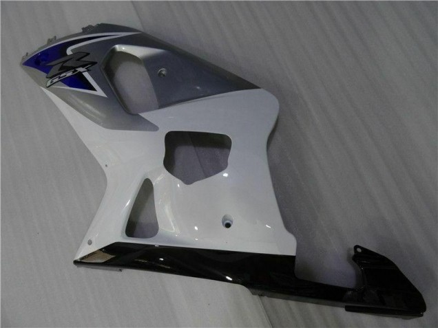 Blanc Argent 01-03 Suzuki GSXR 600/750 Carénage Moto Blanc Argent 01-03 Suzuki GSXR 600/750 Carénage Moto