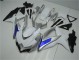 Blanc Argent Bleu 08-10 Suzuki GSXR 600/750 Carénage Moto Blanc Argent Bleu 08-10 Suzuki GSXR 600/750 Carénage Moto