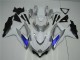 Blanc Argent Bleu 08-10 Suzuki GSXR 600/750 Carénage Moto Blanc Argent Bleu 08-10 Suzuki GSXR 600/750 Carénage Moto