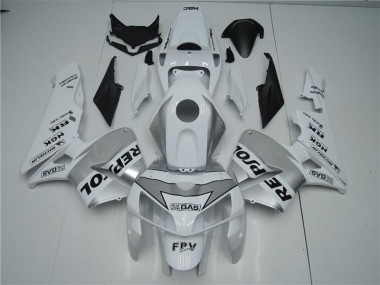 Blanc Argent Noir Repsol 05-06 Honda CBR600RR Carénage Moto