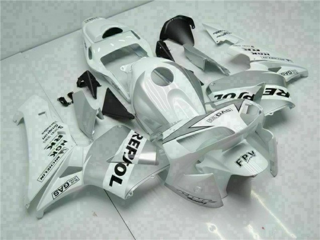 Blanc Argent Repsol 03-04 Honda CBR600RR Carénage Moto Blanc Argent Repsol 03-04 Honda CBR600RR Carénage Moto
