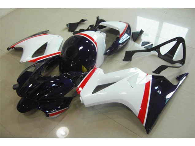 Blanc Bleu 02-13 Honda VFR800 Carénage Moto Blanc Bleu 02-13 Honda VFR800 Carénage Moto