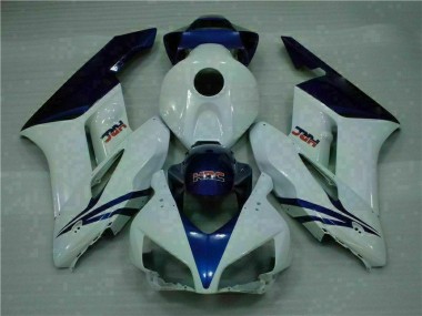 Blanc Bleu 04-05 Honda CBR1000RR Carénages Moto
