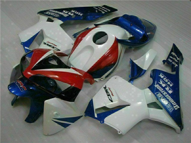 Blanc Bleu 05-06 Honda CBR600RR Carénage Moto Blanc Bleu 05-06 Honda CBR600RR Carénage Moto
