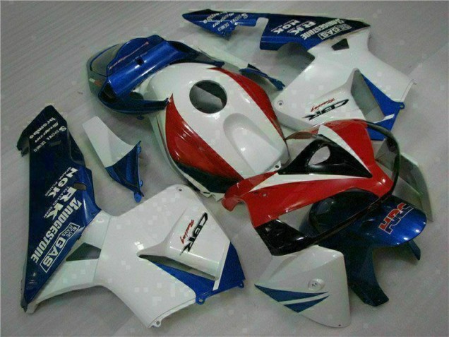 Blanc Bleu 05-06 Honda CBR600RR Carénage Moto Blanc Bleu 05-06 Honda CBR600RR Carénage Moto