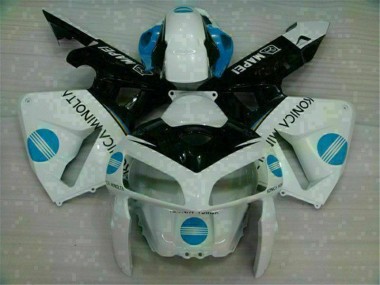 Blanc Bleu 05-06 Honda CBR600RR Carénages Moto