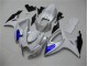 Blanc Bleu 06-07 Suzuki GSXR 600/750 Carénages Moto Blanc Bleu 06-07 Suzuki GSXR 600/750 Carénages Moto