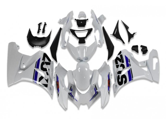 Blanc Bleu 17-21 Suzuki GSXR 1000 Carénage Moto Blanc Bleu 17-21 Suzuki GSXR 1000 Carénage Moto