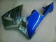 Blanc Bleu Flamme 05-06 Honda CBR600RR Carénage Moto Blanc Bleu Flamme 05-06 Honda CBR600RR Carénage Moto