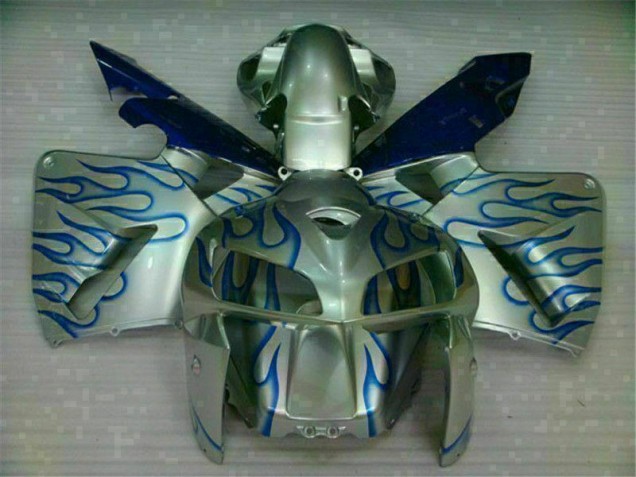 Blanc Bleu Flamme 05-06 Honda CBR600RR Carénage Moto Blanc Bleu Flamme 05-06 Honda CBR600RR Carénage Moto