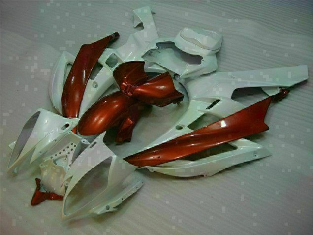 Blanc Brun 06-07 Yamaha YZF R6 Carénage Moto Blanc Brun 06-07 Yamaha YZF R6 Carénage Moto