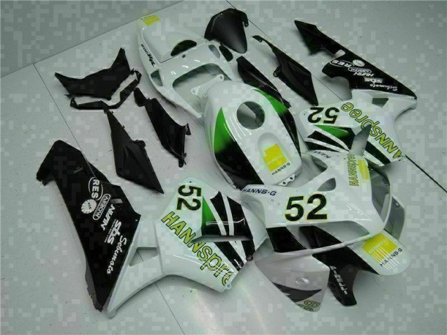 Blanc Jaune Vert 52 05-06 Honda CBR600RR Carénage Moto Blanc Jaune Vert 52 05-06 Honda CBR600RR Carénage Moto
