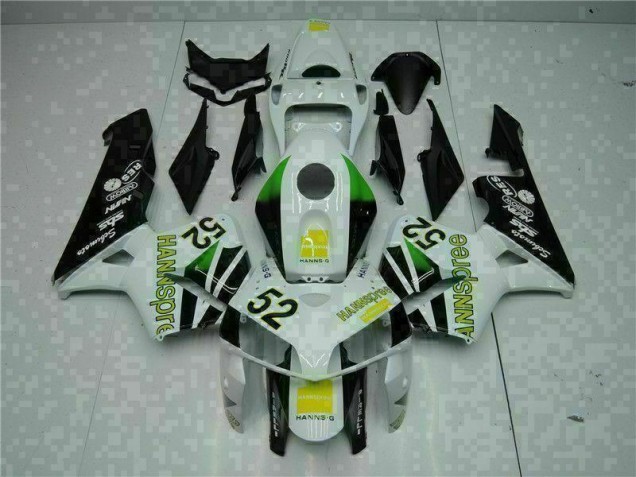 Blanc Jaune Vert 52 05-06 Honda CBR600RR Carénage Moto Blanc Jaune Vert 52 05-06 Honda CBR600RR Carénage Moto