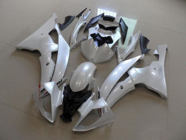 Blanc Nacré 08-16 Yamaha YZF R6 Carénage Moto Blanc Nacré 08-16 Yamaha YZF R6 Carénage Moto