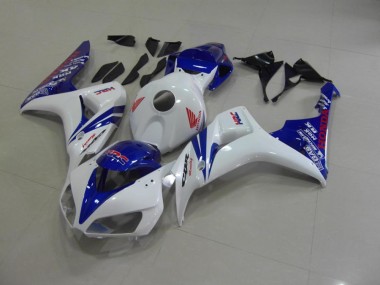 Blanc Nacré Bleu 06-07 Honda CBR1000RR Carénage Moto