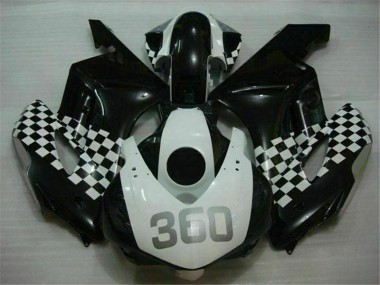 Blanc Noir 04-05 Honda CBR1000RR Carénages Moto