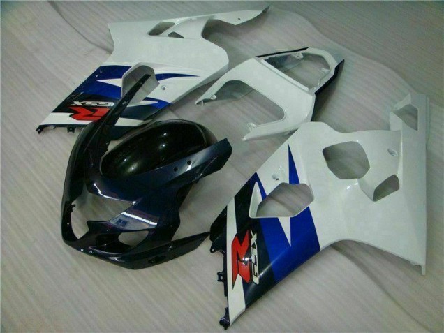 Blanc Noir 04-05 Suzuki GSXR 600/750 Carénage Moto Blanc Noir 04-05 Suzuki GSXR 600/750 Carénage Moto