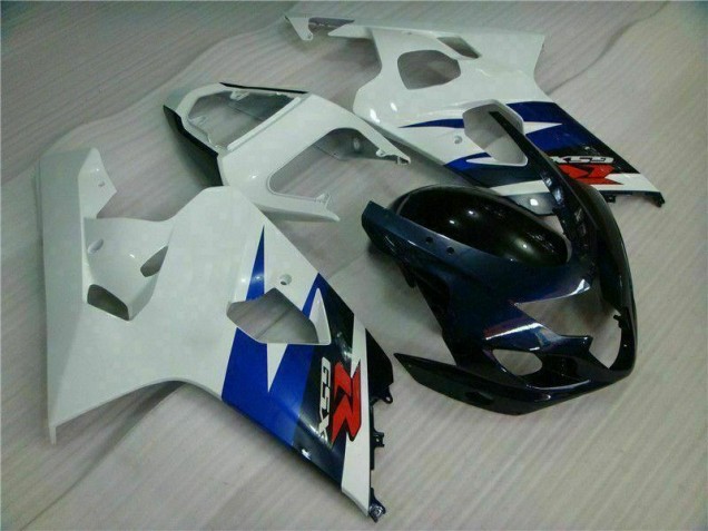 Blanc Noir 04-05 Suzuki GSXR 600/750 Carénage Moto Blanc Noir 04-05 Suzuki GSXR 600/750 Carénage Moto