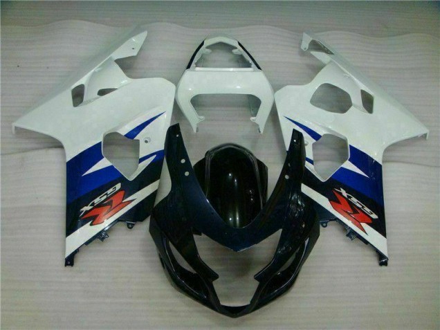 Blanc Noir 04-05 Suzuki GSXR 600/750 Carénage Moto Blanc Noir 04-05 Suzuki GSXR 600/750 Carénage Moto