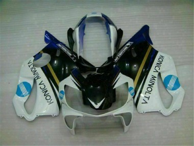 Blanc Noir 04-07 Honda CBR600 F4i Carénages Moto