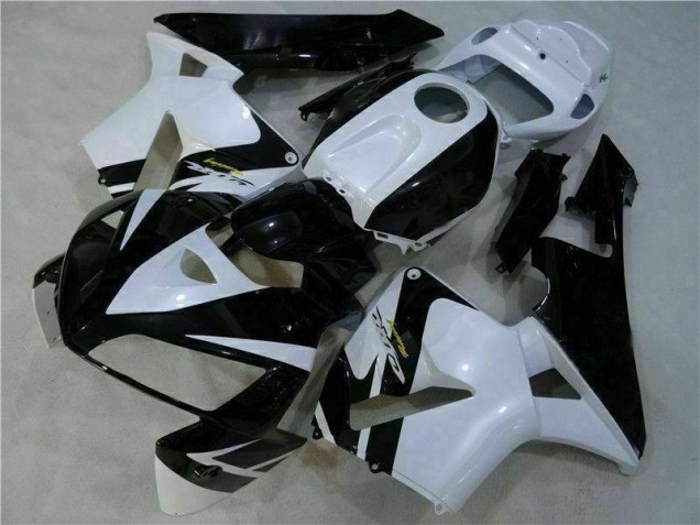 Blanc Noir 05-06 Honda CBR600RR Carrosserie Moto Blanc Noir 05-06 Honda CBR600RR Carrosserie Moto