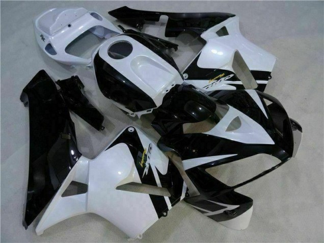 Blanc Noir 05-06 Honda CBR600RR Carrosserie Moto Blanc Noir 05-06 Honda CBR600RR Carrosserie Moto