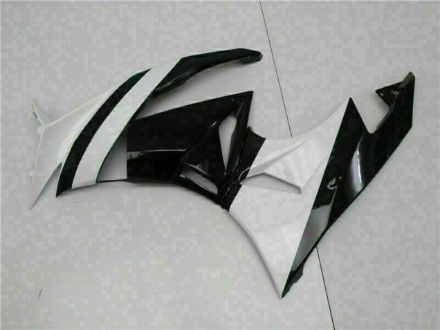 Blanc Noir 09-12 Kawasaki ZX6R Carénage Moto Blanc Noir 09-12 Kawasaki ZX6R Carénage Moto