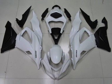 Blanc Noir 636 13-18 Kawasaki ZX6R Carénage Moto