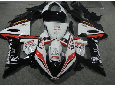 Blanc Noir Rizoma Playboy 05-06 Kawasaki ZX6R Carénages Moto