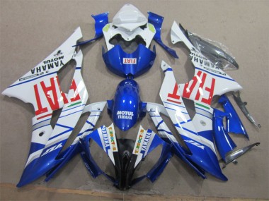 Blanc Noir Rouge Fiat 08-16 Yamaha YZF R6 Carénage Moto